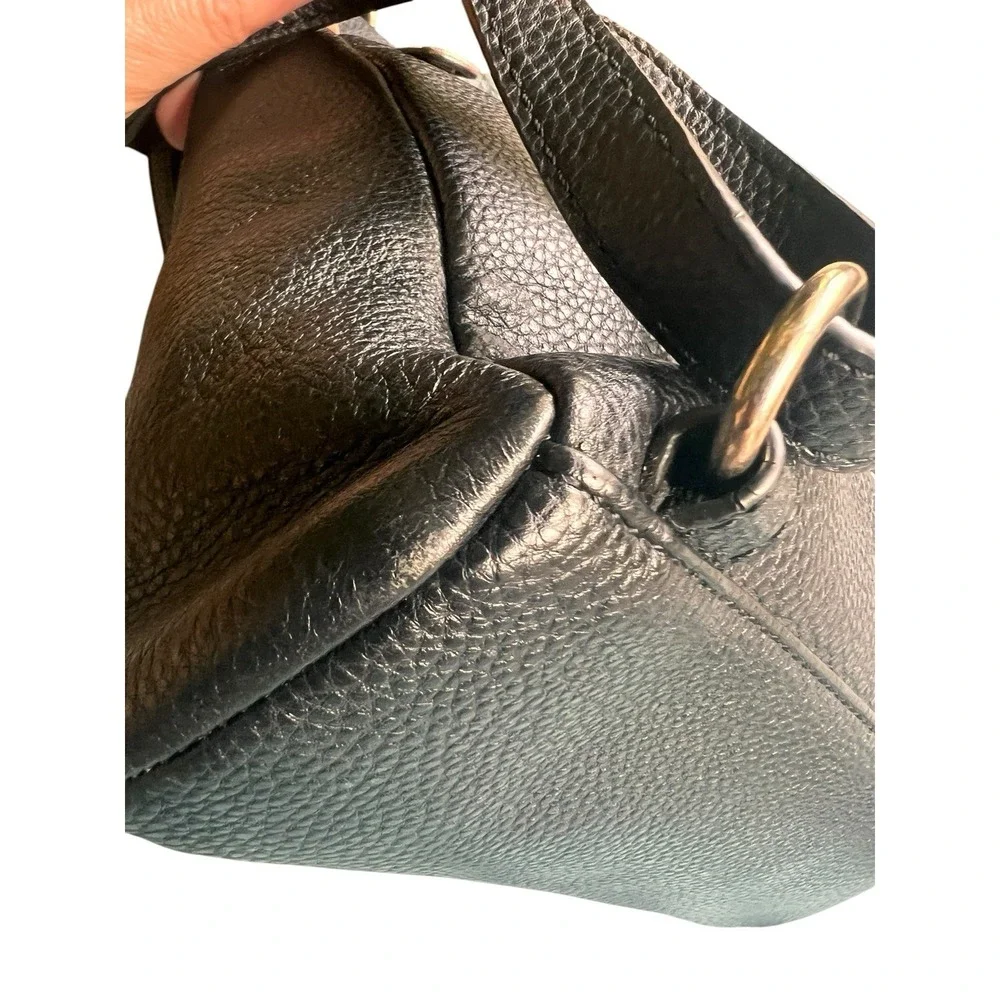 The Sak Loyola Mini Backpack Black Leather Convertible Crossbody Whipstitch Stud